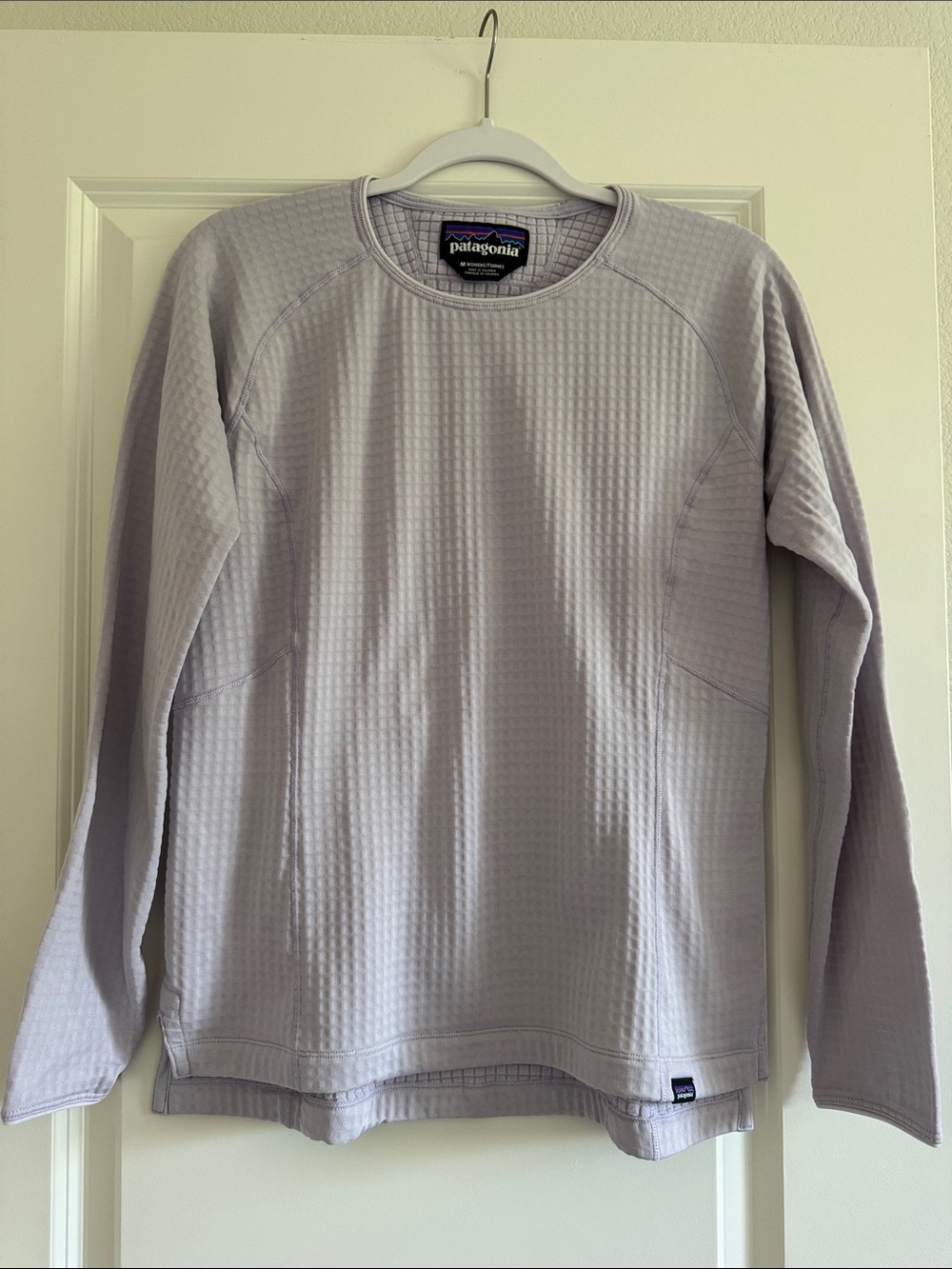 Patagonia R1 crew fleece pullover shirt Pura purple
